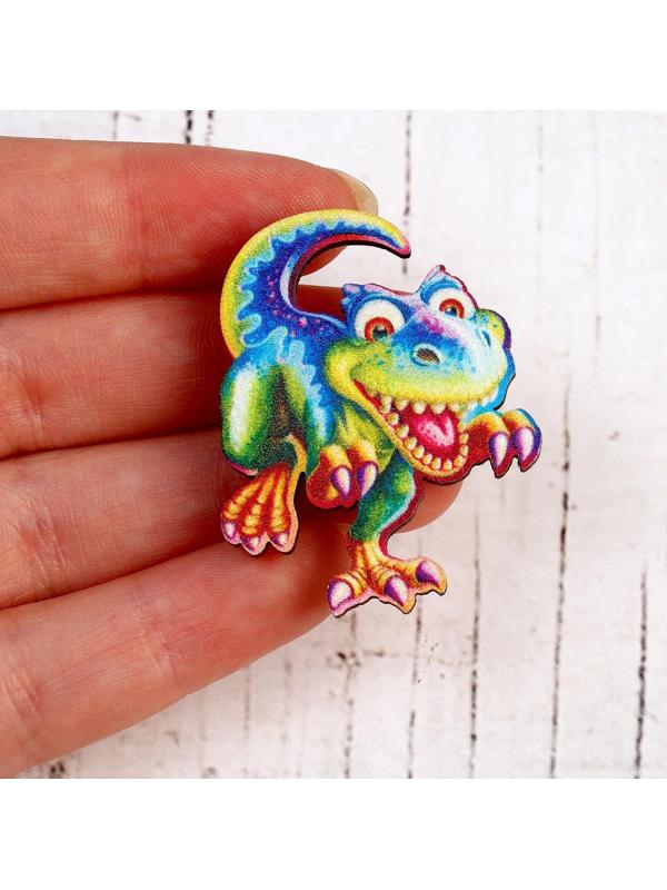 Деревянный значок «Тиранозавр»