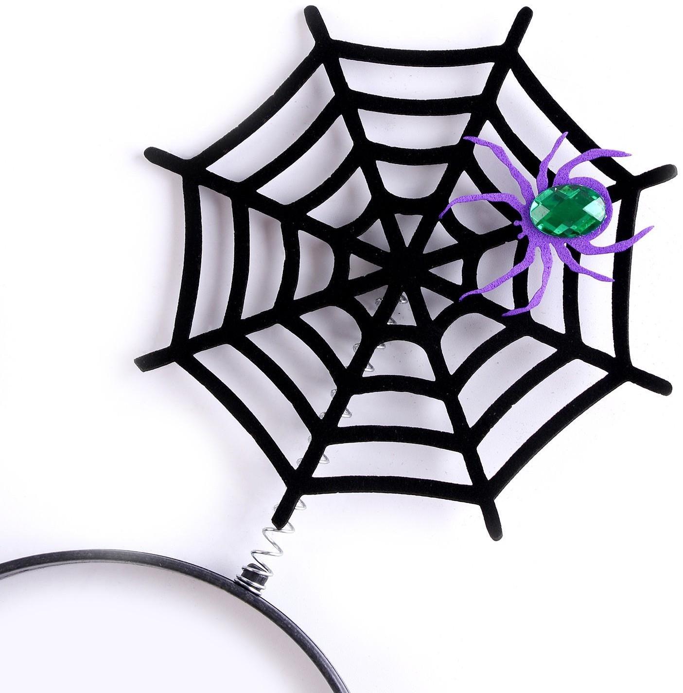 Карнавальный ободок «Паутина» на пружинках, МИКС
