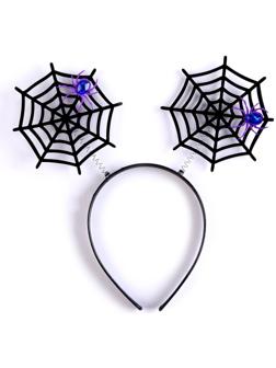 Карнавальный ободок «Паутина» на пружинках, МИКС