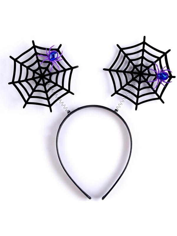 Карнавальный ободок «Паутина» на пружинках, МИКС