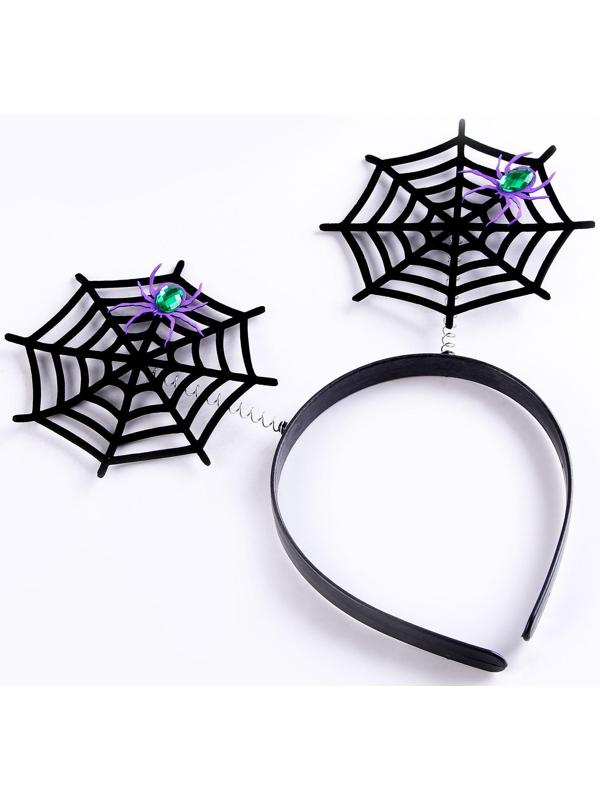 Карнавальный ободок «Паутина» на пружинках, МИКС