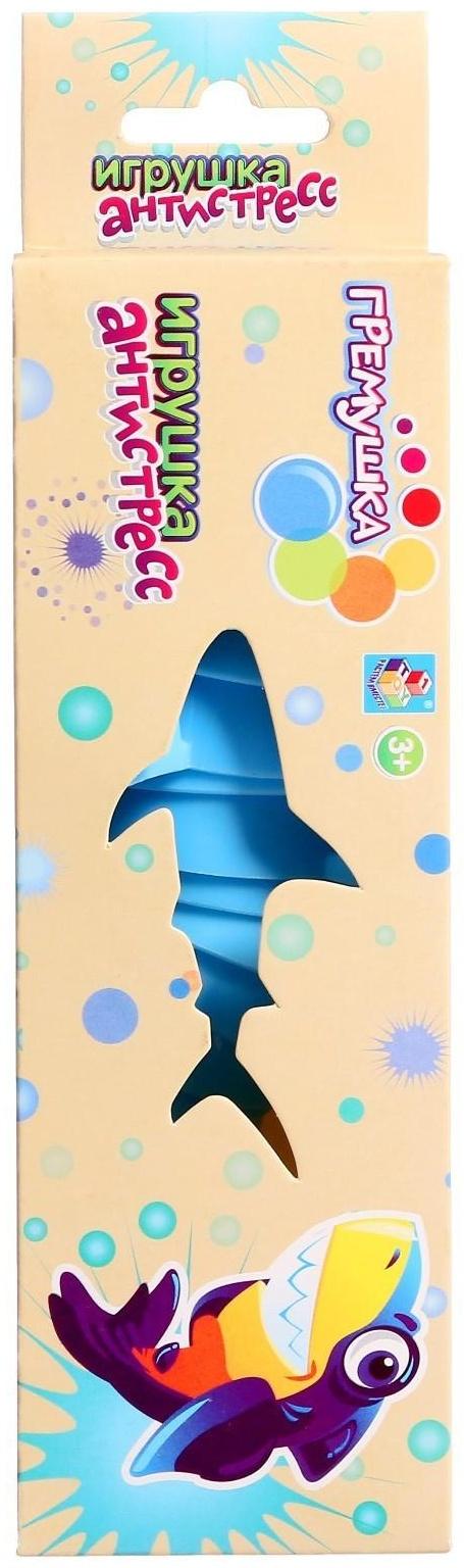 Игрушка «Гремушка. Акула», 20,5 × 6 см, цвета МИКС