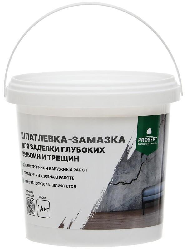 Шпатлевка-замазка для заделки Plastix, глубоких выбоин и трещин, 1.4 кг