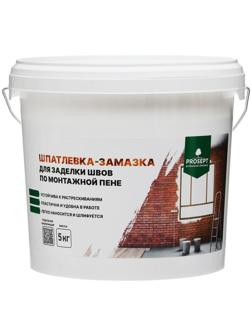 Шпатлевка-замазка для заделки Flastic, швов по монтажной пене, 5 кг
