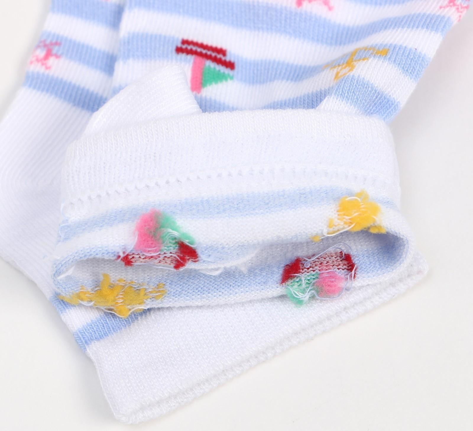 Носки женские, цвет белый микс, размер 35-38