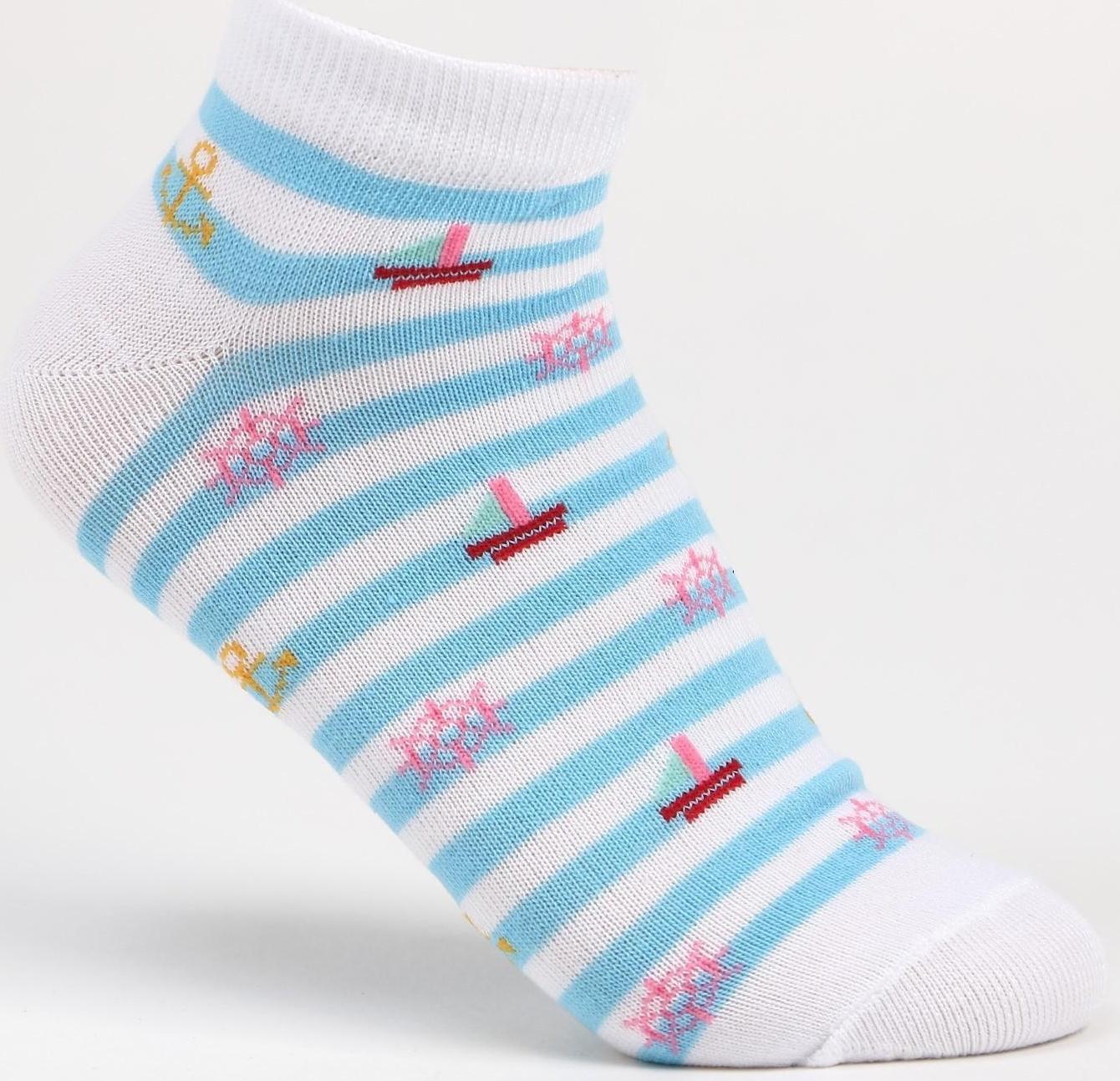 Носки женские, цвет белый микс, размер 35-38