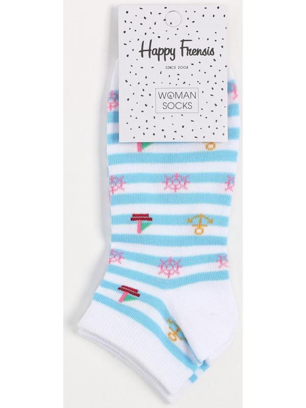 Носки женские, цвет белый микс, размер 35-38