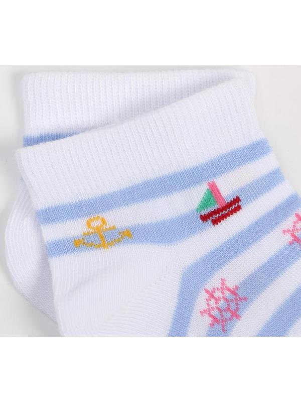 Носки женские, цвет белый микс, размер 35-38