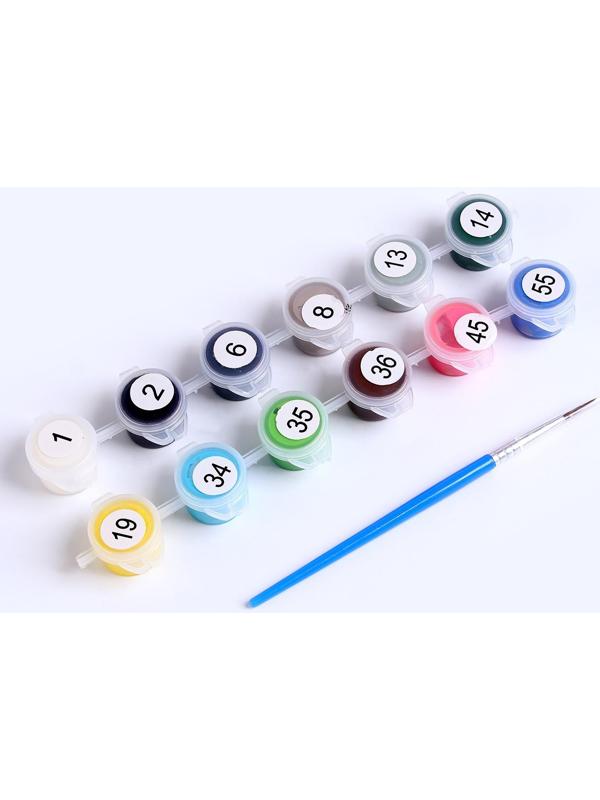 Набор для творчества «Картина по номерам. Котик и собачка» 21,5 × 1,5 × 32 см