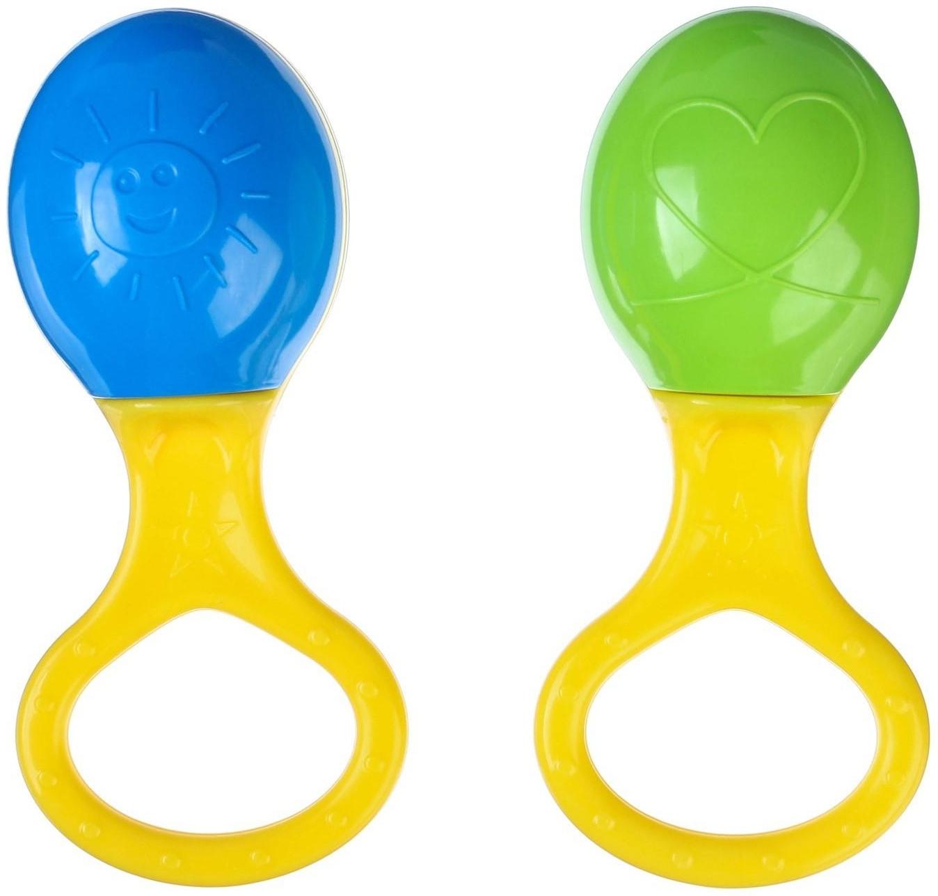 Погремушка «Маракас с кольцом», цвет МИКС