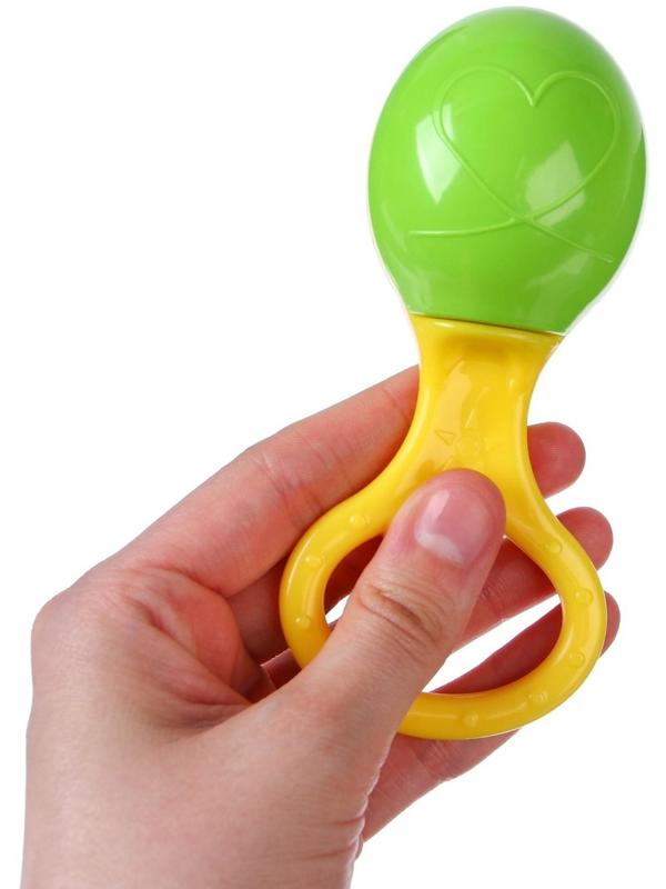 Погремушка «Маракас с кольцом», цвет МИКС