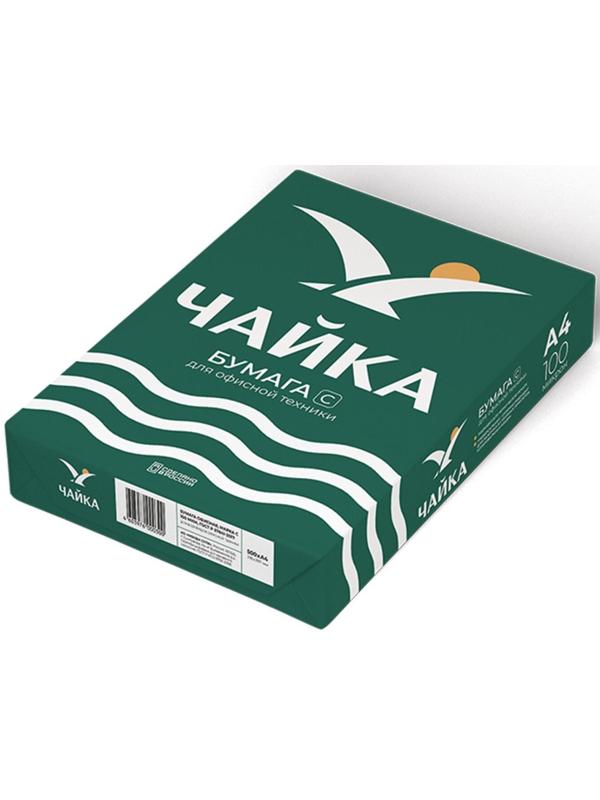Бумага А4 500л ЧАЙКА, 80г/м2, белизна 146% CIE, класс C