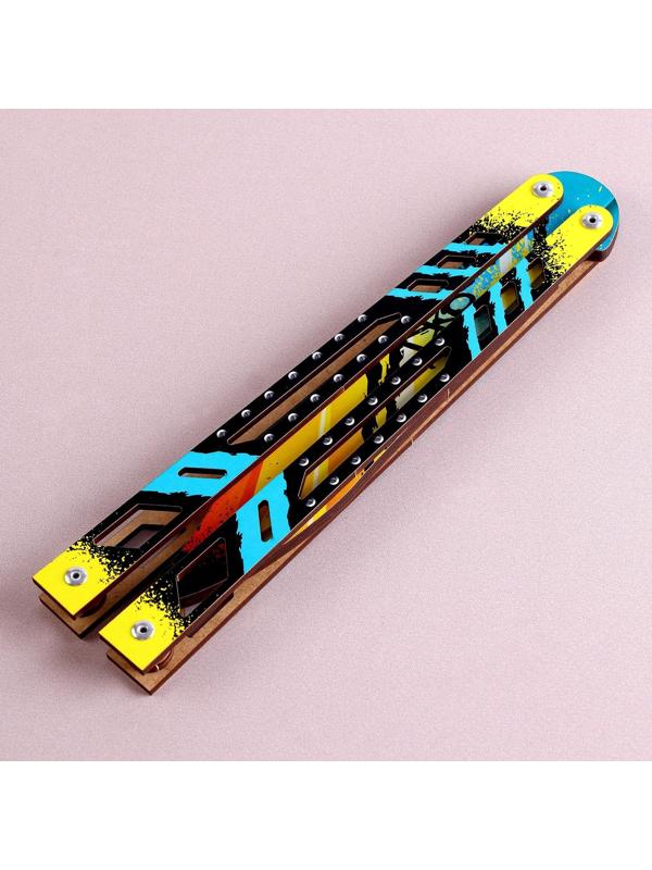 Модель из дерева «Нож-бабочка», чёрная рукоятка