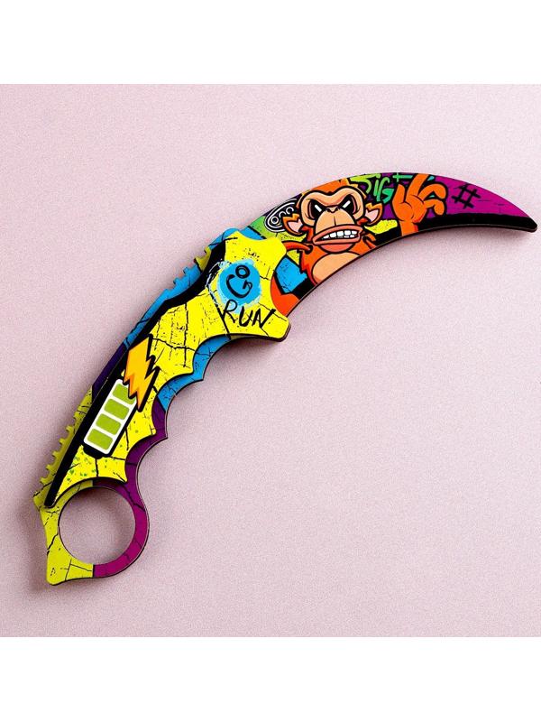 Модель из дерева «Керамбит», мартышка