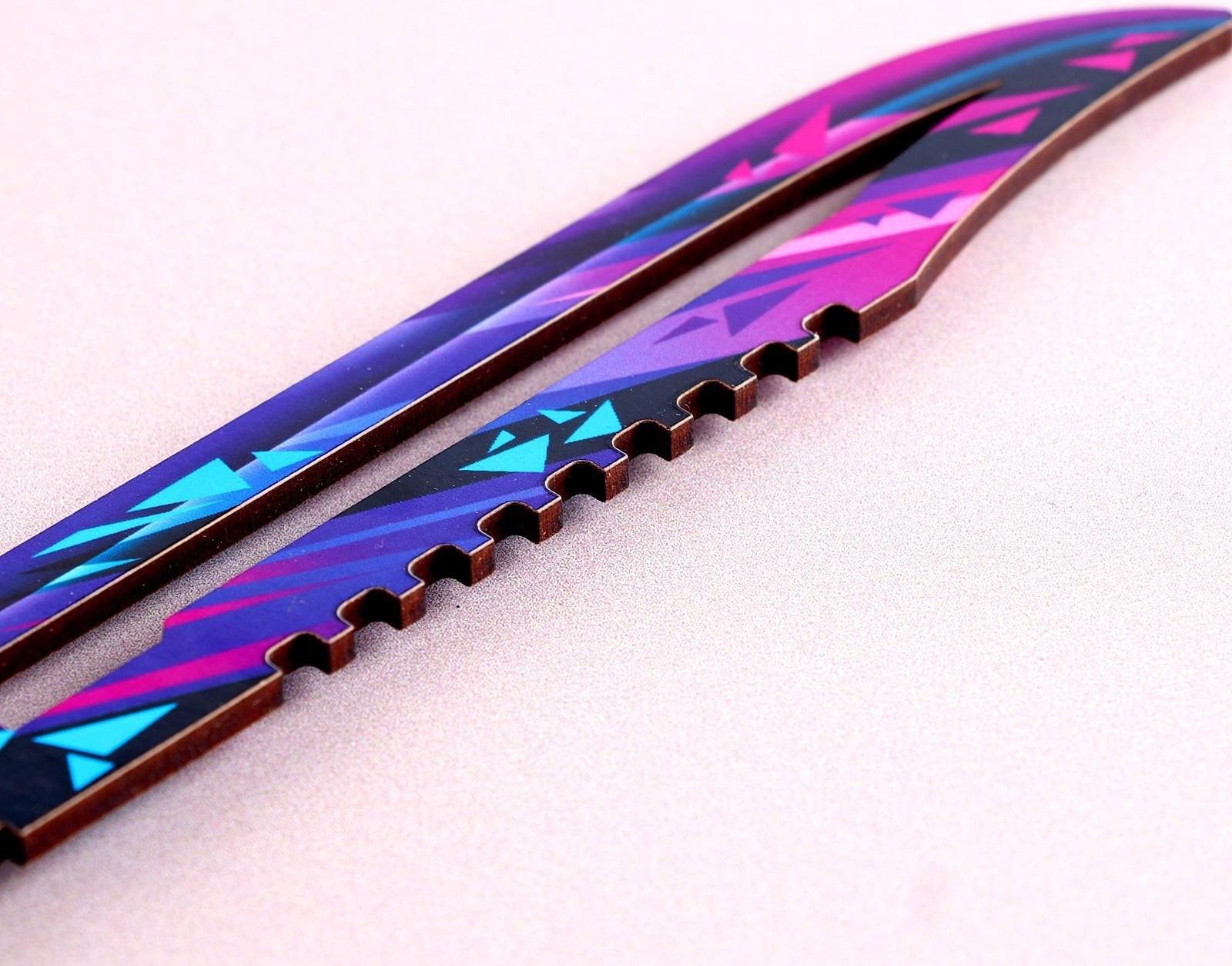 Модель из дерева «Нож», фиолетовый