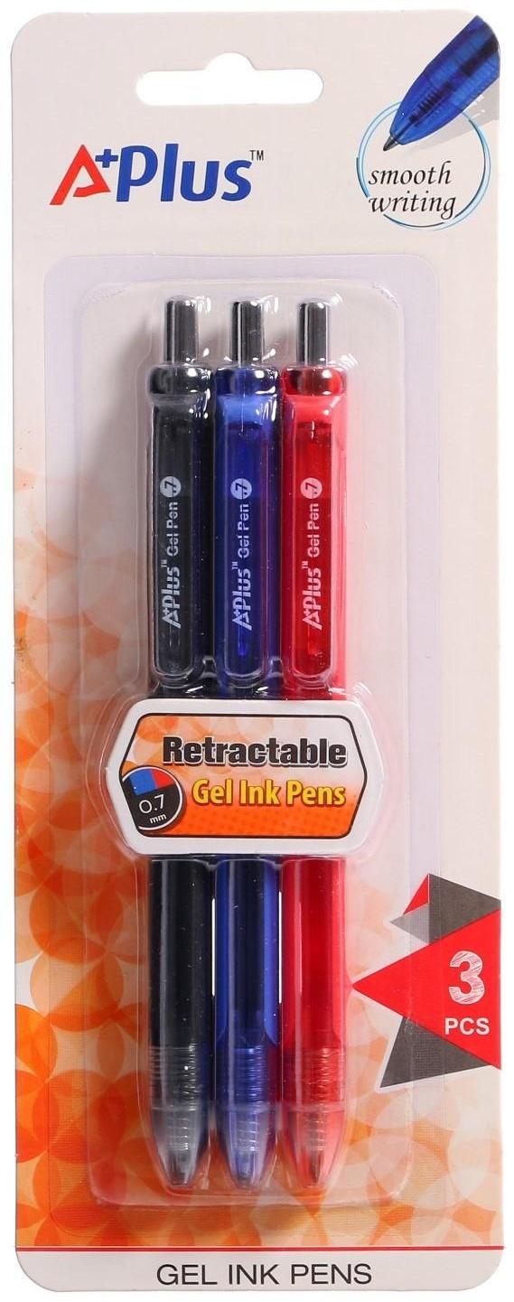 Набор гелевых цветных автоматических ручек 0,7 мм BEIFA 