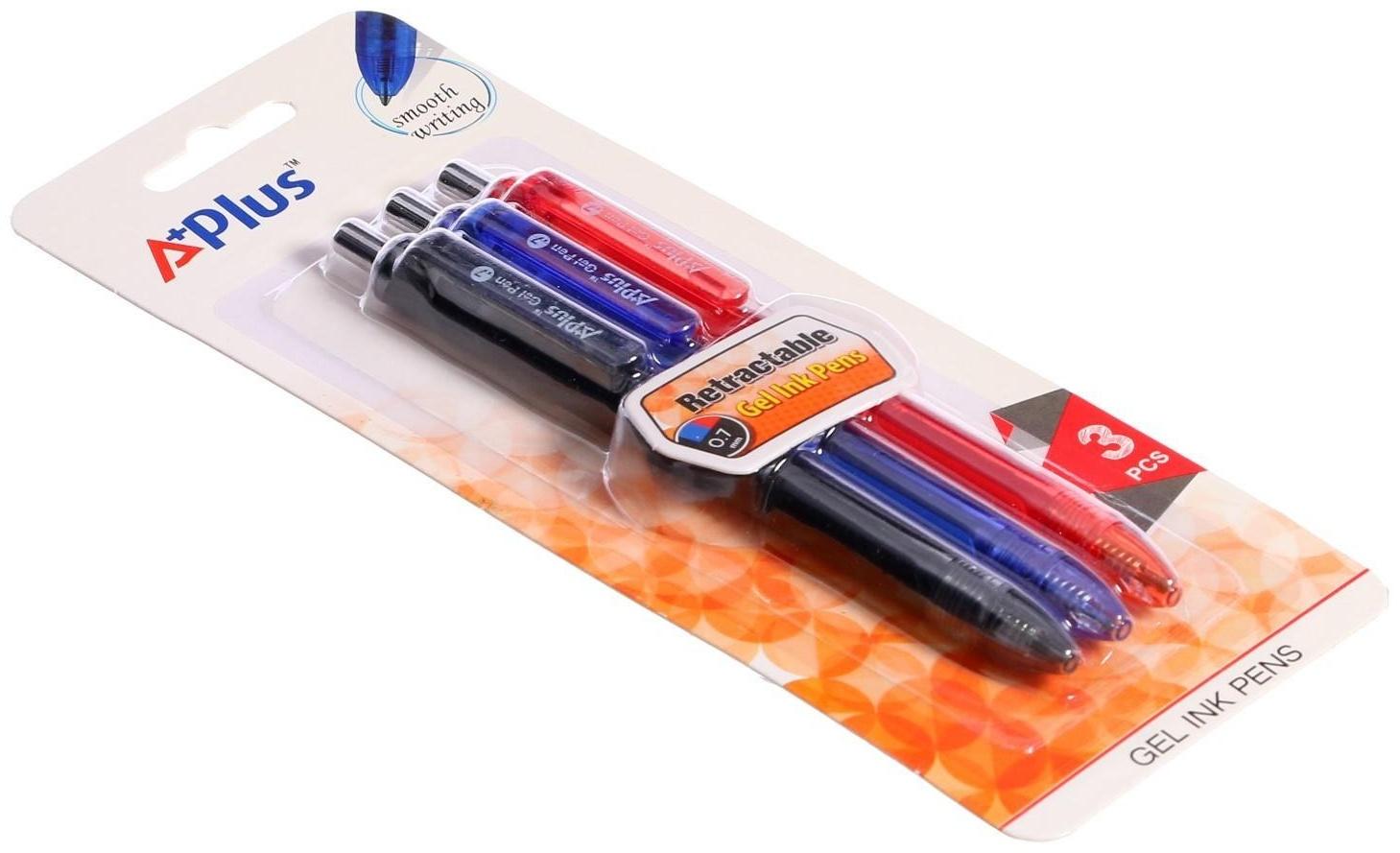 Набор гелевых цветных автоматических ручек 0,7 мм BEIFA 