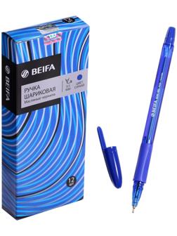 Ручка шариковая Beifa узел 0,7мм , синие чернила, пластиковый корпус