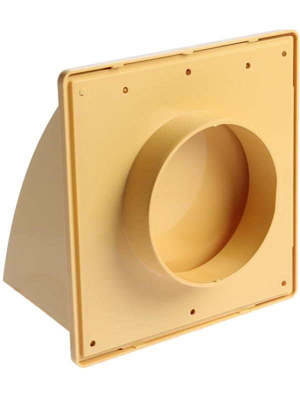 Выход стенной ZEIN, 170 х 170 мм, d=100 мм, с обратным клапаном, бежевый