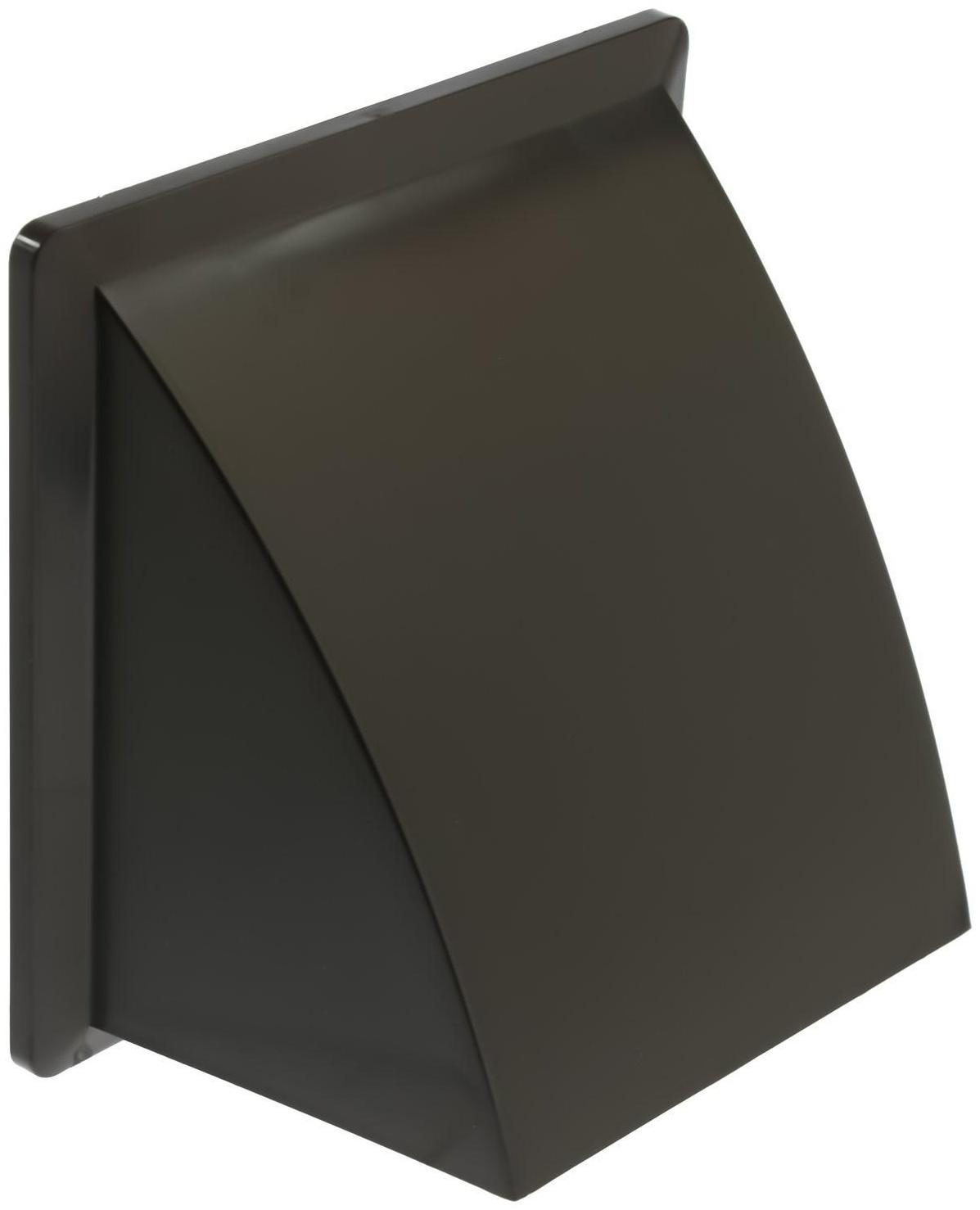 Выход стенной ZEIN, 170 х 170 мм, d=100 мм, с обратным клапаном, коричневый