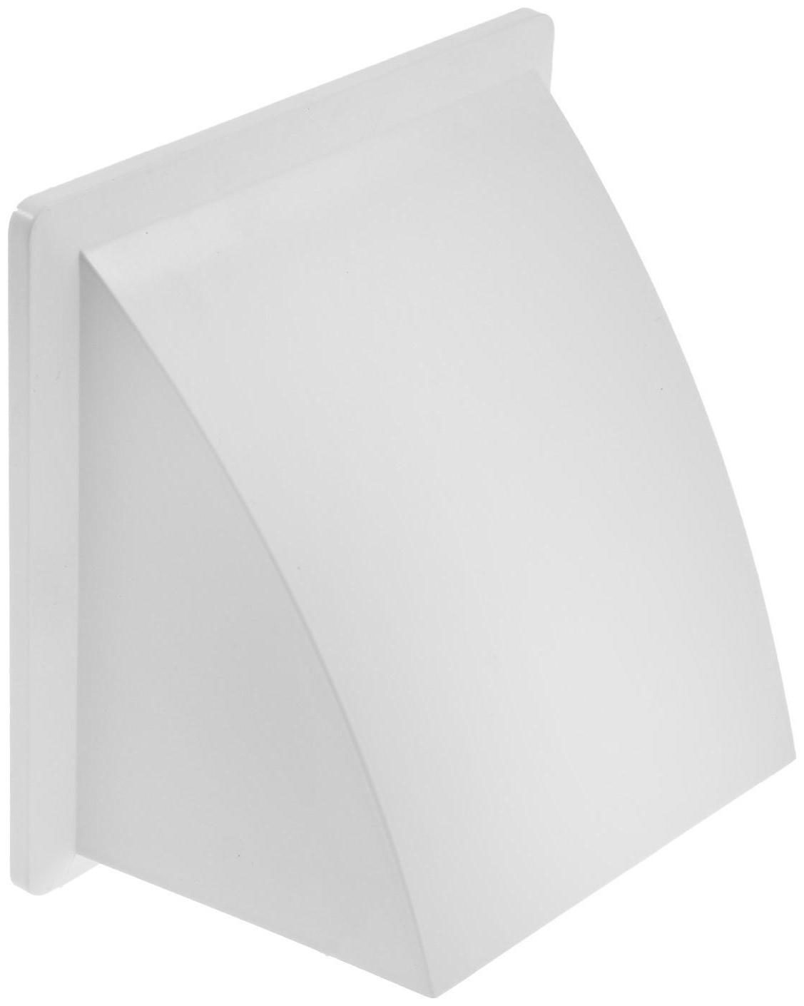 Выход стенной ZEIN, 170 х 170 мм, d=125 мм, с обратным клапаном, белый