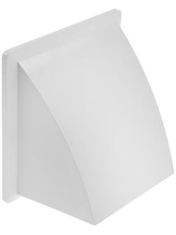 Выход стенной ZEIN, 170 х 170 мм, d=125 мм, с обратным клапаном, белый