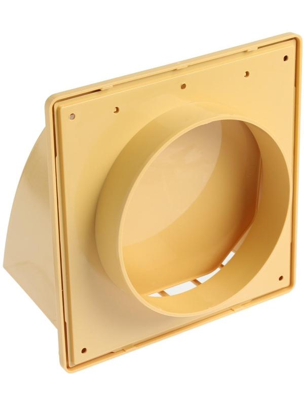 Выход стенной ZEIN, 170 х 170 мм, d=125 мм, с обратным клапаном, бежевый