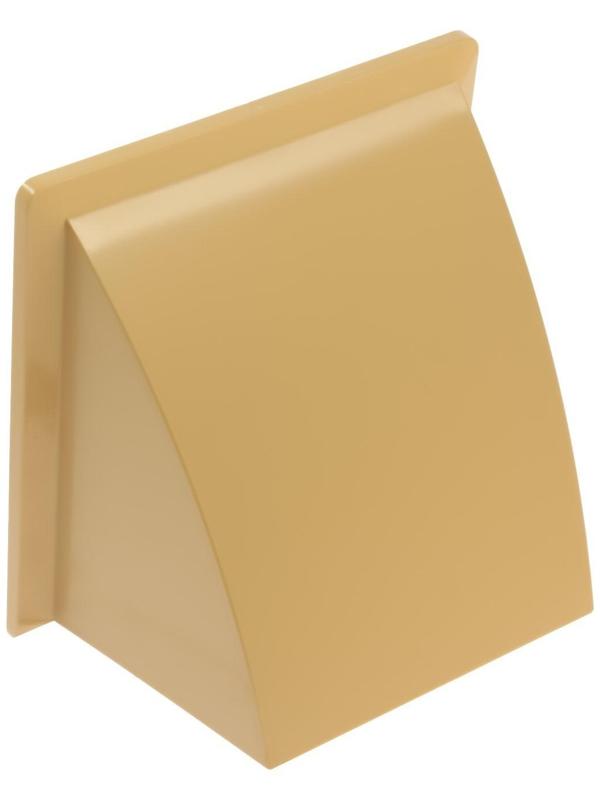 Выход стенной ZEIN, 170 х 170 мм, d=125 мм, с обратным клапаном, бежевый