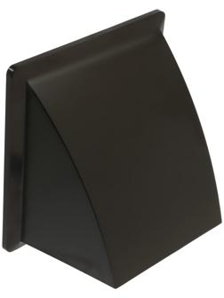 Выход стенной ZEIN, 170 х 170 мм, d=125 мм, с обратным клапаном, коричневый