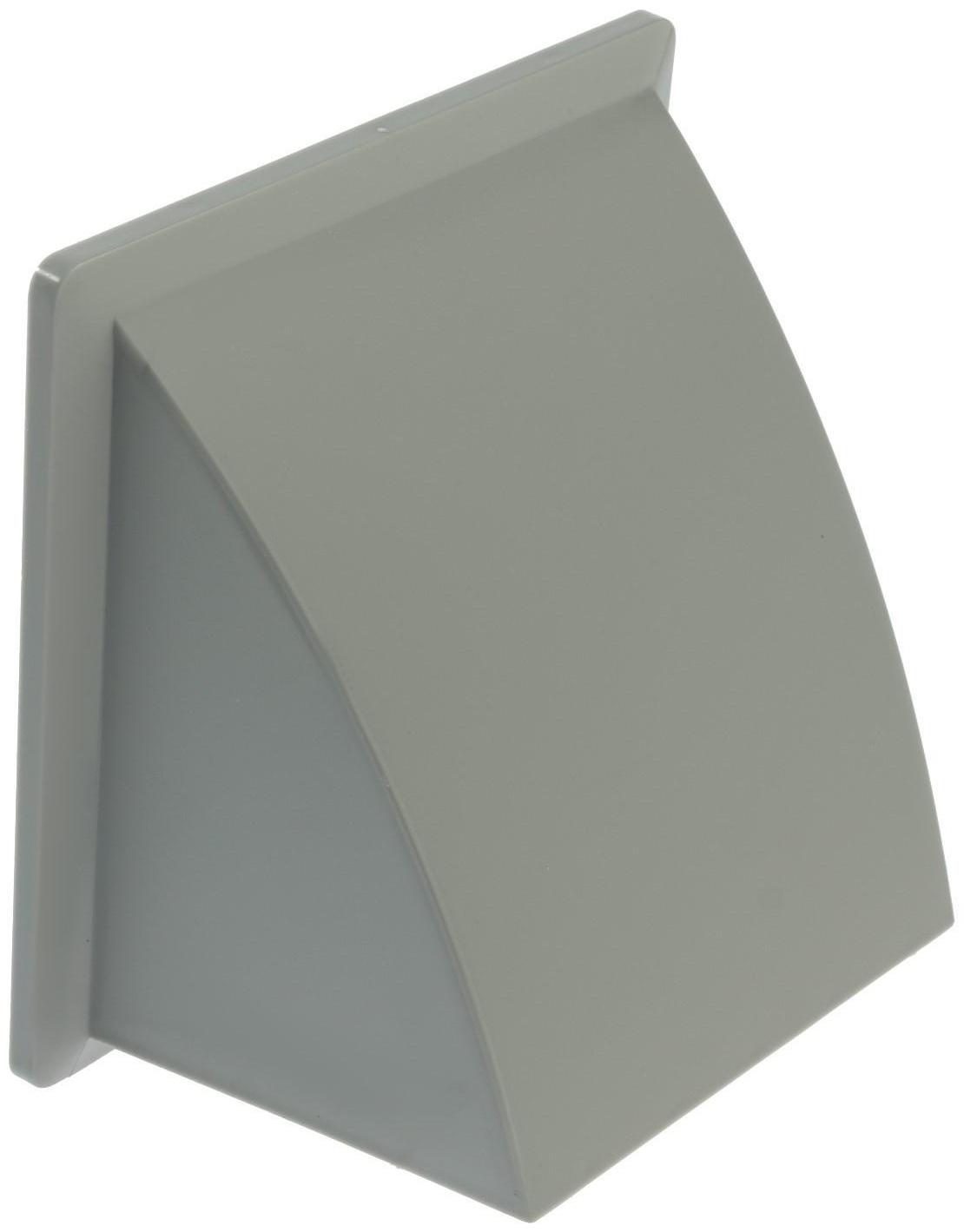 Выход стенной ZEIN, 170 х 170 мм, d=125 мм, с обратным клапаном, серый