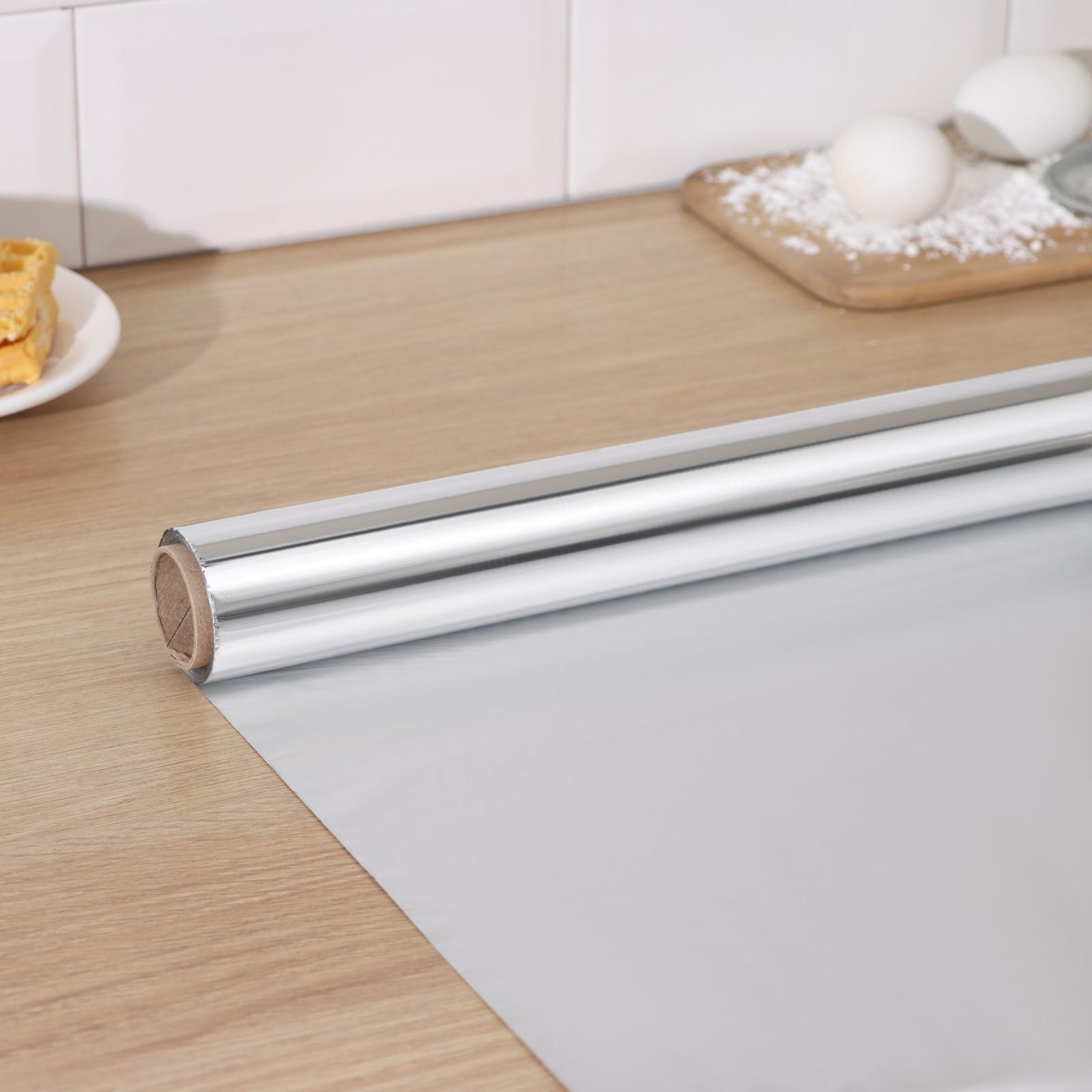 Фольга алюминиевая Доляна «Премиум», 44см х 25м, 14 мкм