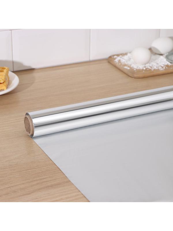 Фольга алюминиевая Доляна «Премиум», 44см х 25м, 14 мкм