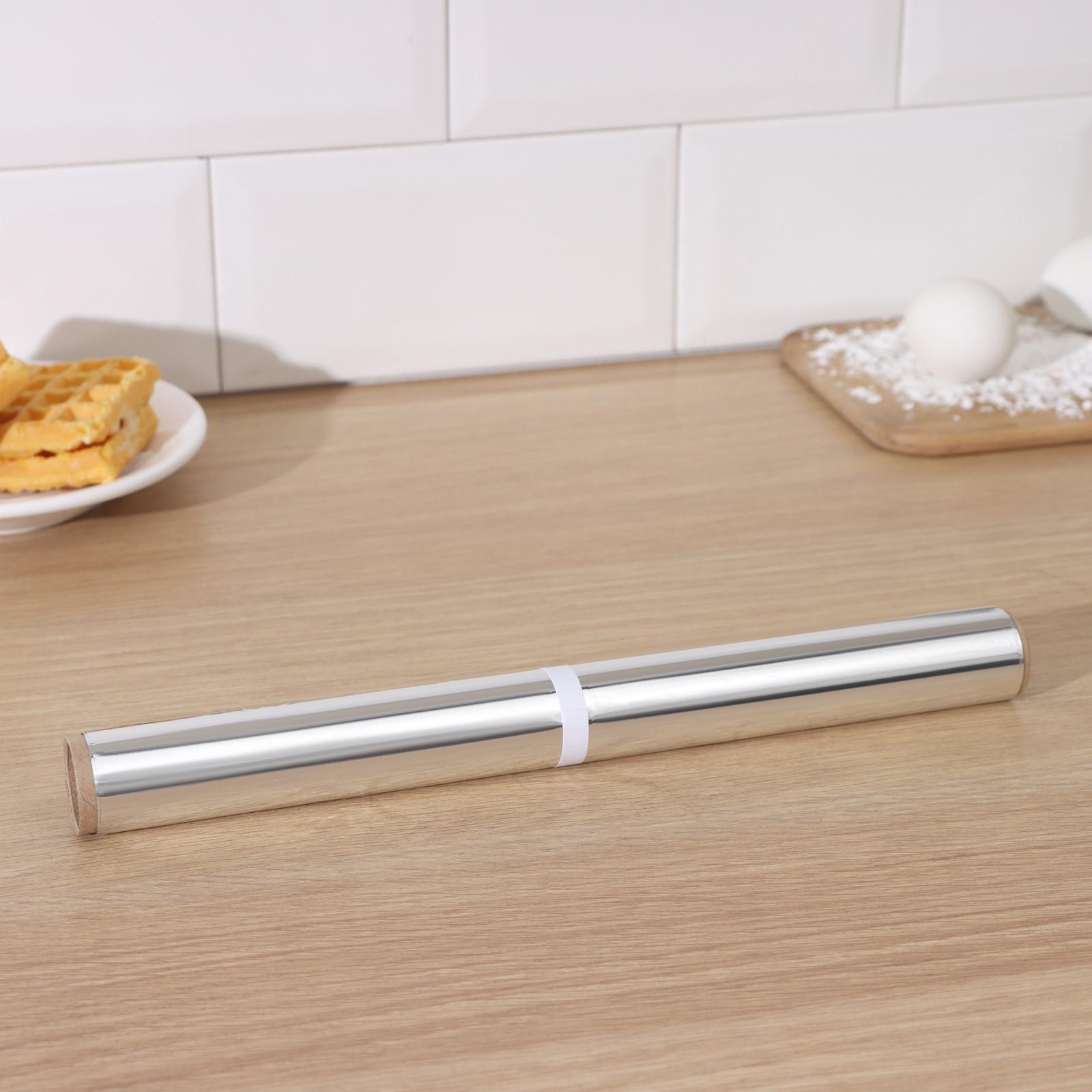 Фольга алюминиевая Доляна «Премиум», 44см х 50м, 14 мкм