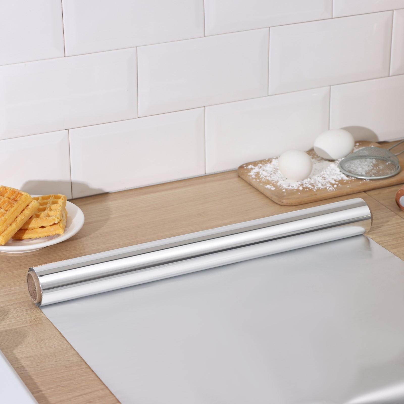 Фольга алюминиевая Доляна «Премиум», 44см х 50м, 14 мкм