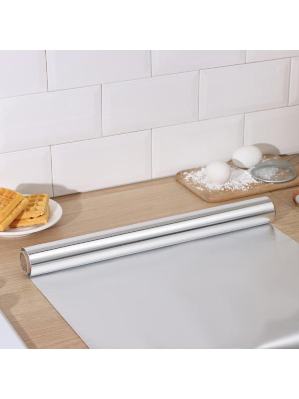 Фольга алюминиевая Доляна «Премиум», 44см х 50м, 14 мкм