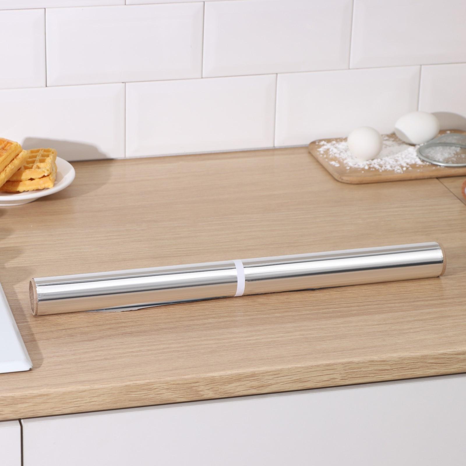 Фольга алюминиевая Доляна «Премиум», универсальная, 29см х 20м, 14 мкм