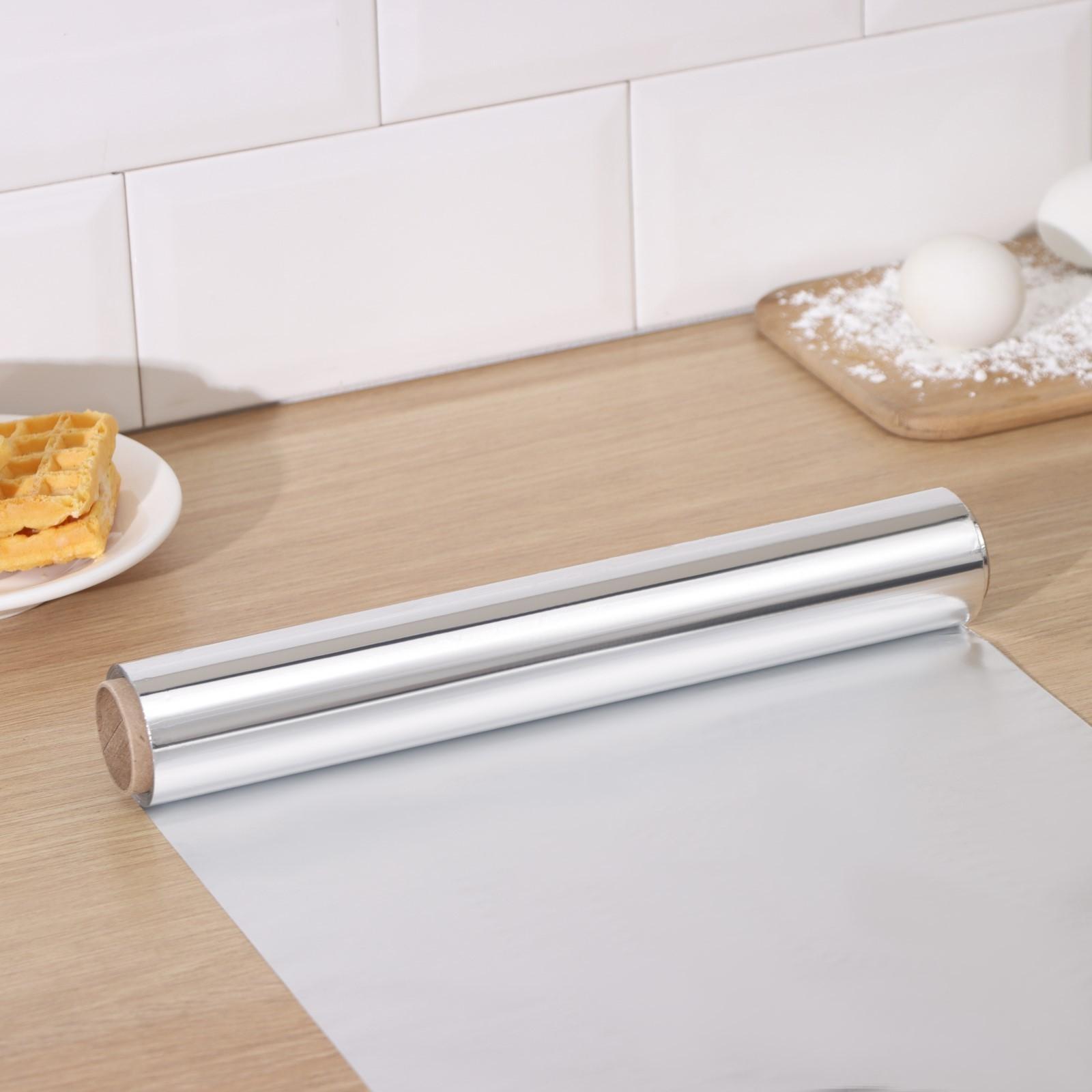 Фольга алюминиевая Доляна «Премиум», универсальная, 29см х 40м, 14 мкм