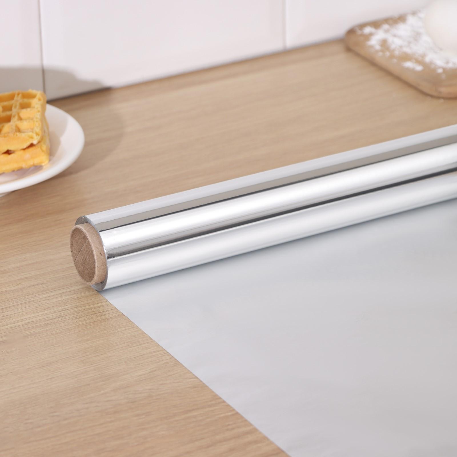 Фольга алюминиевая Доляна «Премиум», универсальная, 29см х 40м, 14 мкм