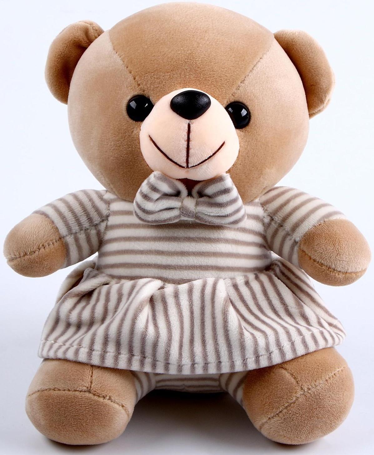 Мягкая игрушка «Мишутка в платье», цвета МИКС