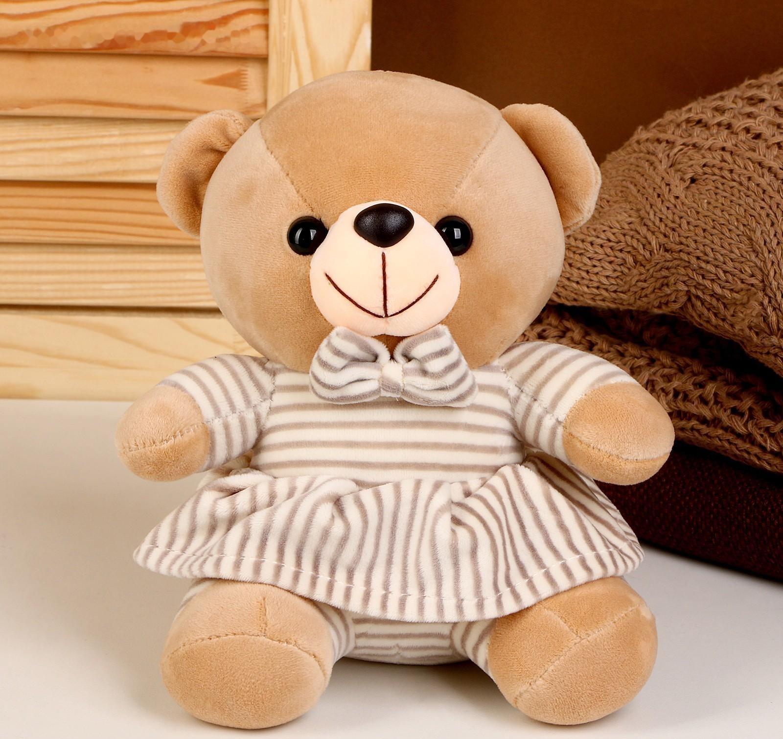 Мягкая игрушка «Мишутка в платье», цвета МИКС