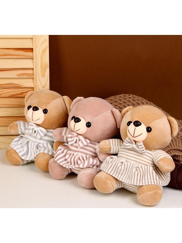 Мягкая игрушка «Мишутка в платье», цвета МИКС