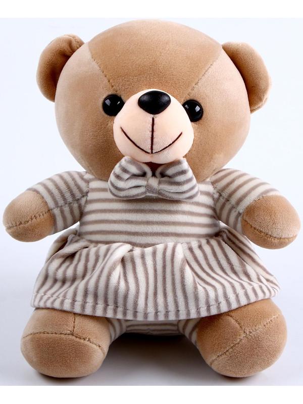 Мягкая игрушка «Мишутка в платье», цвета МИКС