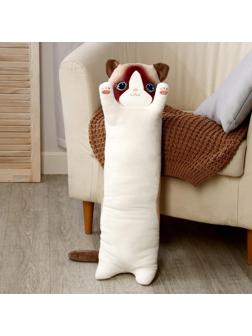 Мягкая игрушка-подушка «Кот сиам», 70 см, разноцветный