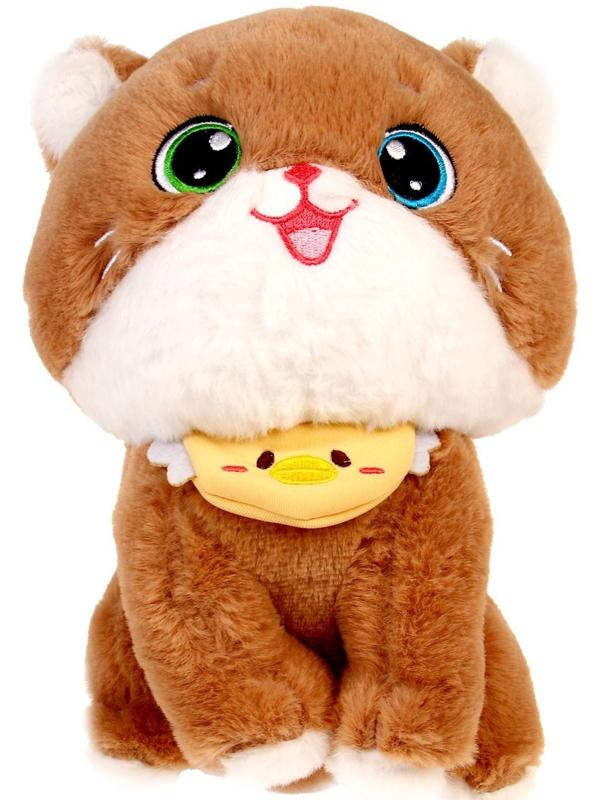 Мягкая игрушка «Кот», размер 21 см, цвет бежевый