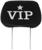 Чехлы на подголовник VIP, черные, набор 2 шт