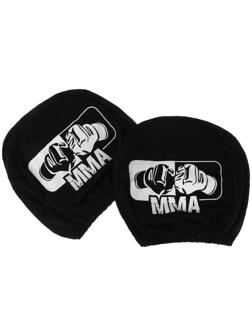 Чехлы на подголовник ММА, черные, набор 2 шт