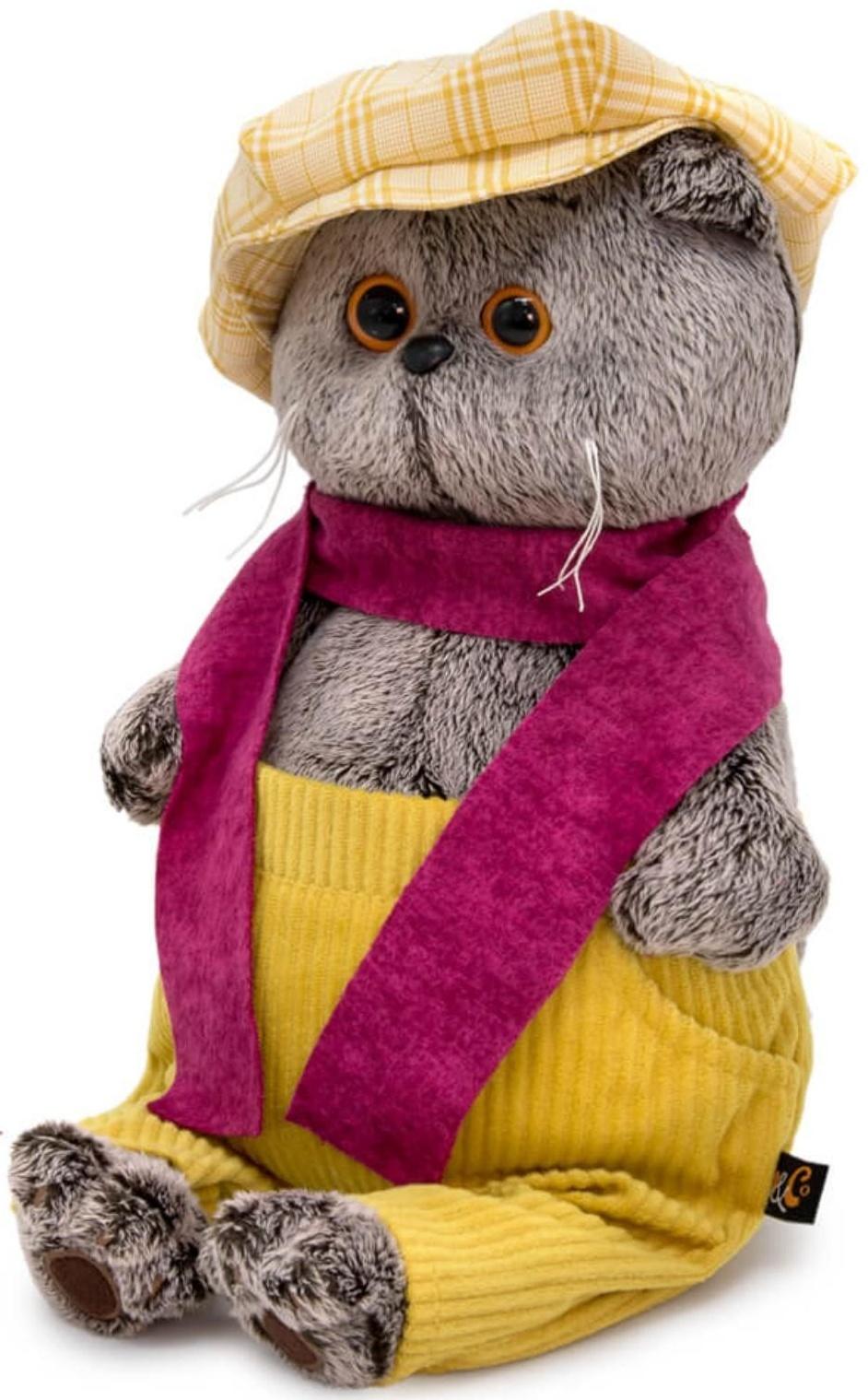 Мягкая игрушка «Басик в кепке и шарфе», 19 см