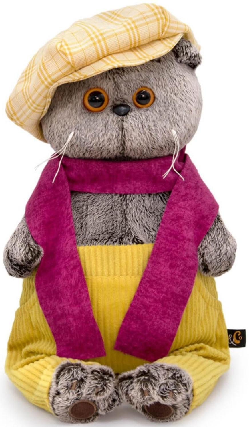 Мягкая игрушка «Басик в кепке и шарфе», 19 см