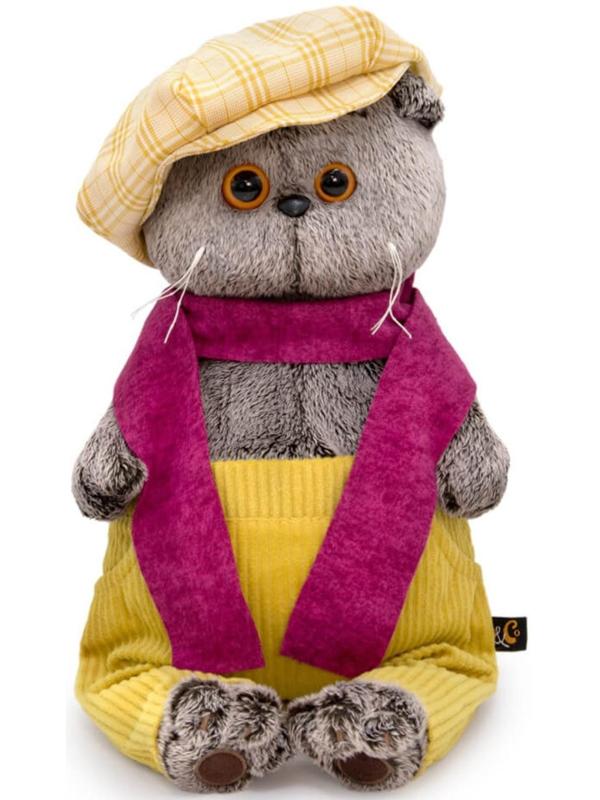Мягкая игрушка «Басик в кепке и шарфе», 19 см