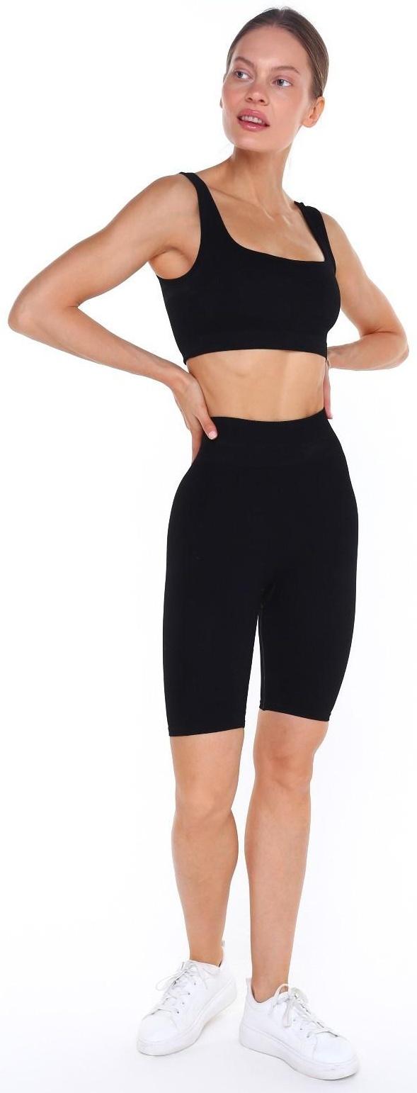 Топ женский, цвет чёрный, размер 44 (M)